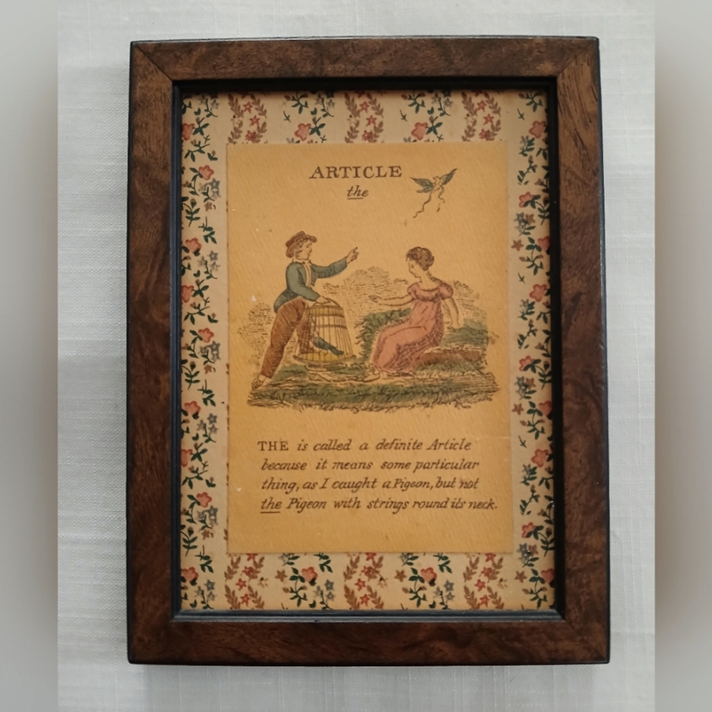 Vintage ETHAN ALLEN  The Paths of Learning Grammer Illustrated Print